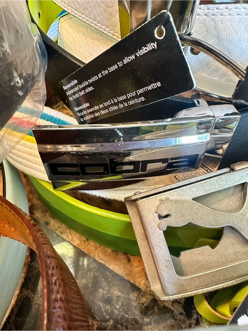 Assorted Men’s Golf Belts, Many NWT